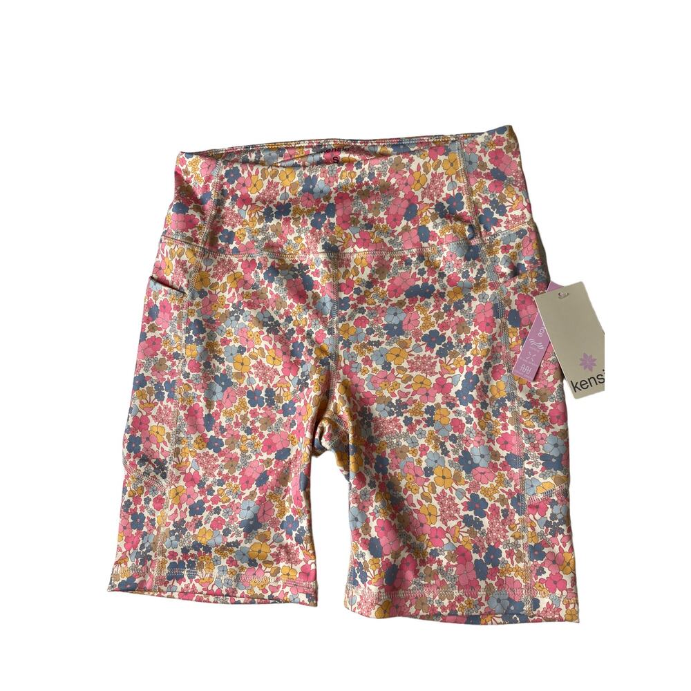 Kinsie women’s Performance Vanilla Ditsy Floral Pocket Short sz Sm NWT